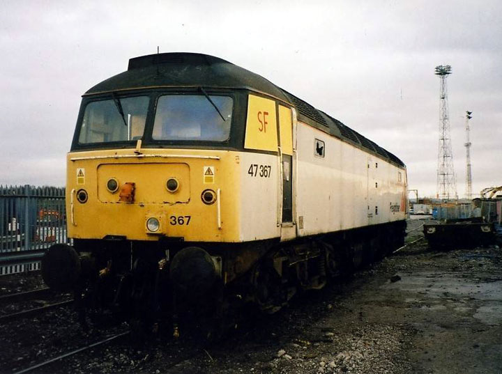 47367 awaits collection form Crewe Basford Hall Date 01/03, Photo by Steve Kibble